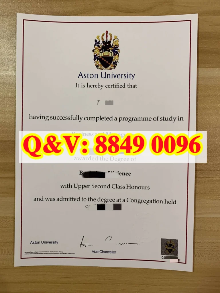 英国阿斯顿大学毕业证文凭Diploma from Aston University United Kingdom（images 1）