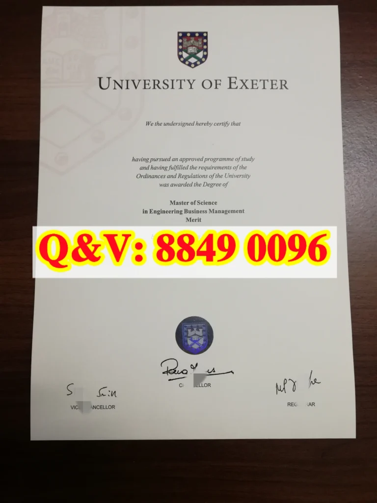 University of Exeter MSc Engineering Business Management Merit Certificate
