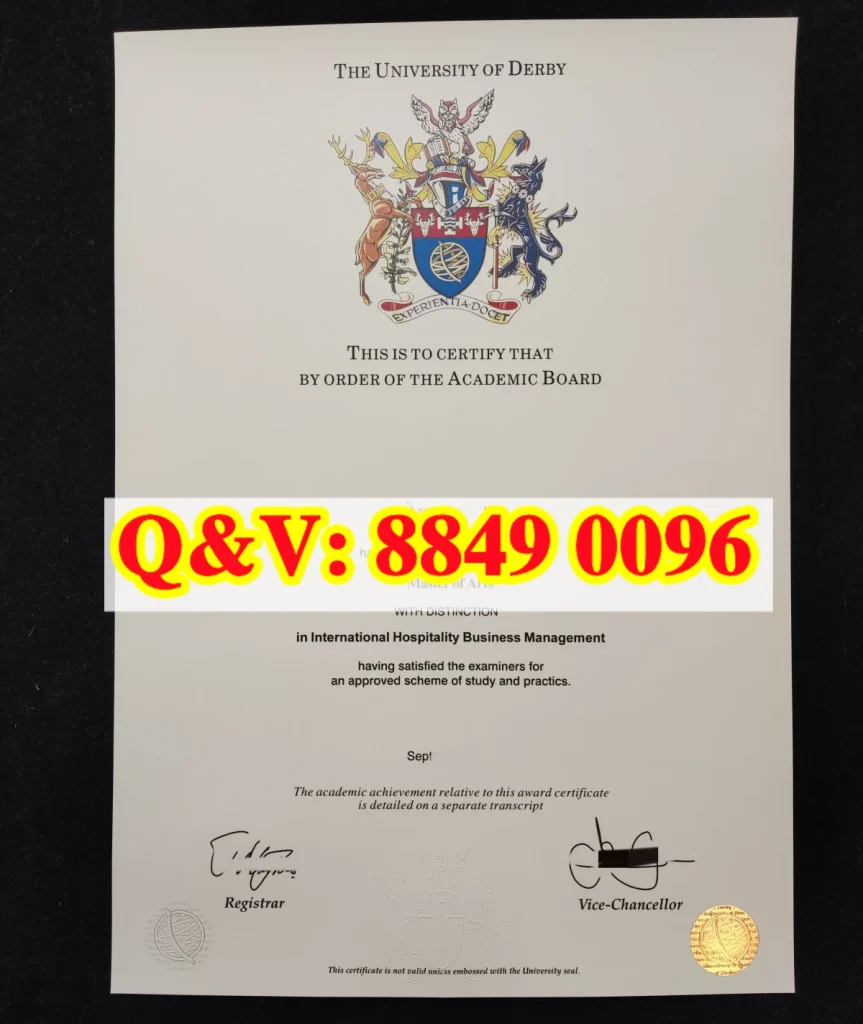 英国德比大学毕业证,University of Derby degree,英国德比大学文凭实拍,英国德比大学学历样本