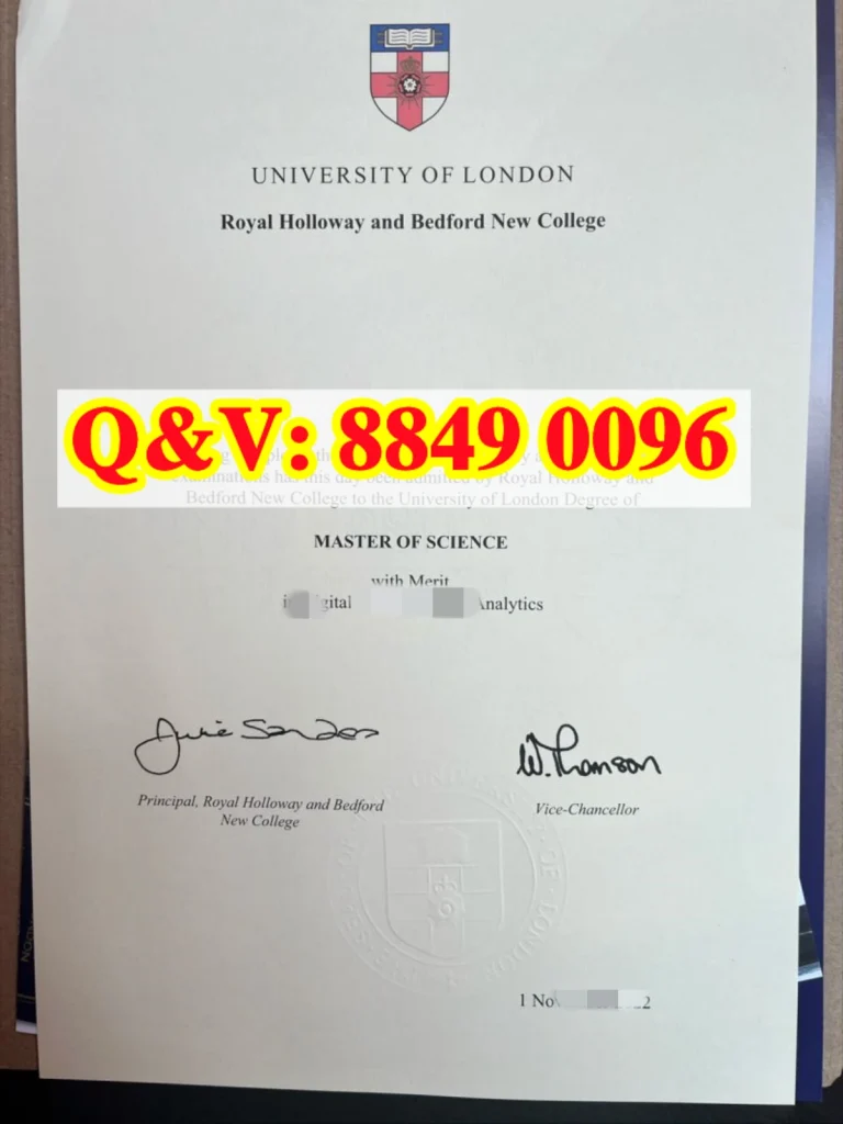 皇家霍洛威毕业证,伦敦大学皇家霍洛威学院毕业证实拍,niversity of London Royal Holloway degree