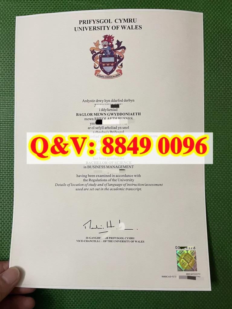 英国威尔士大学毕业证,英国威尔士大学成绩单,university of wales degree