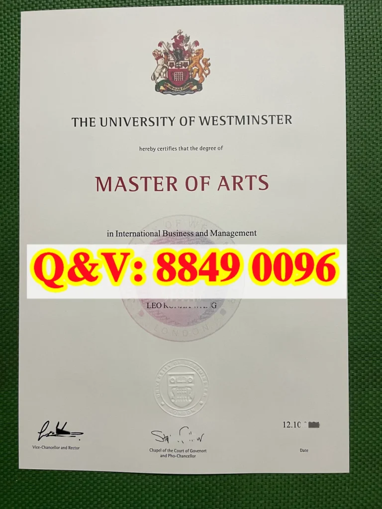 英国威斯敏斯特大学毕业证，University of Westminster degree，威斯敏斯特大学成绩单，威斯敏斯特大学文凭样本