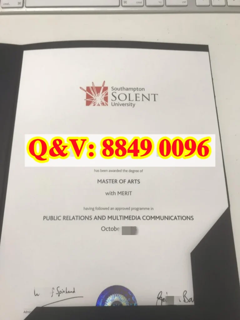 2018年英国南安普顿索伦特大学(Southampton Solent University毕业证