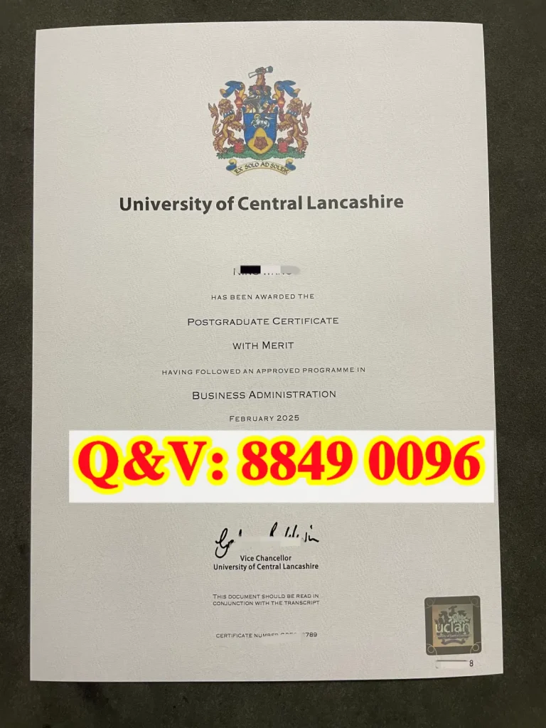 中央兰开夏大学证书,UCLan 工商管理研究生证书,英国 PG‑Cert 结业证书,英国 Merit 等次研究生证书