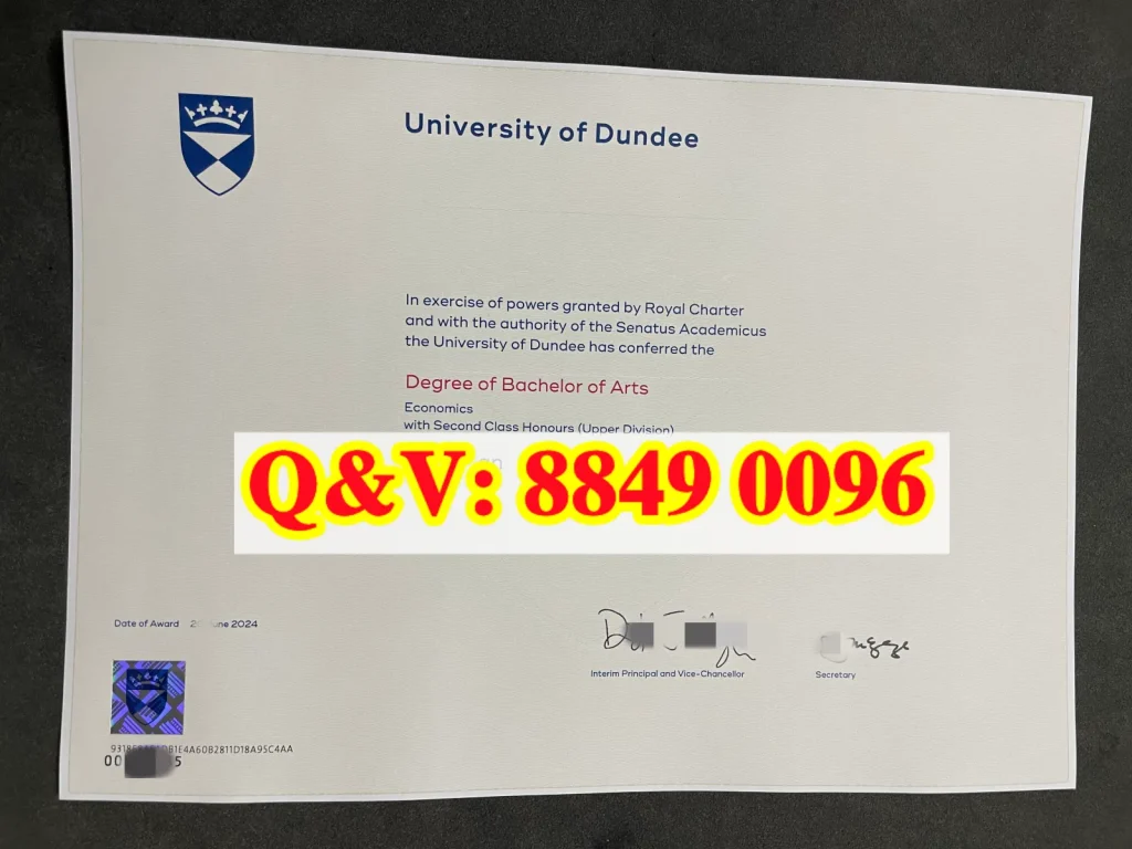 英国邓迪大学经济学本科毕业证详解|University of Dundee Economics Bachelor Certificate(images 1)