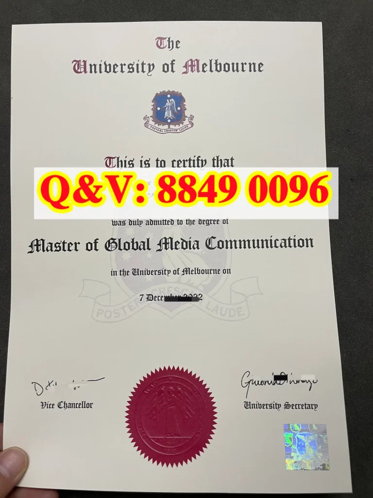 墨尔本大学文凭毕业证Diploma from The University of Melbourne Australia（images 1）