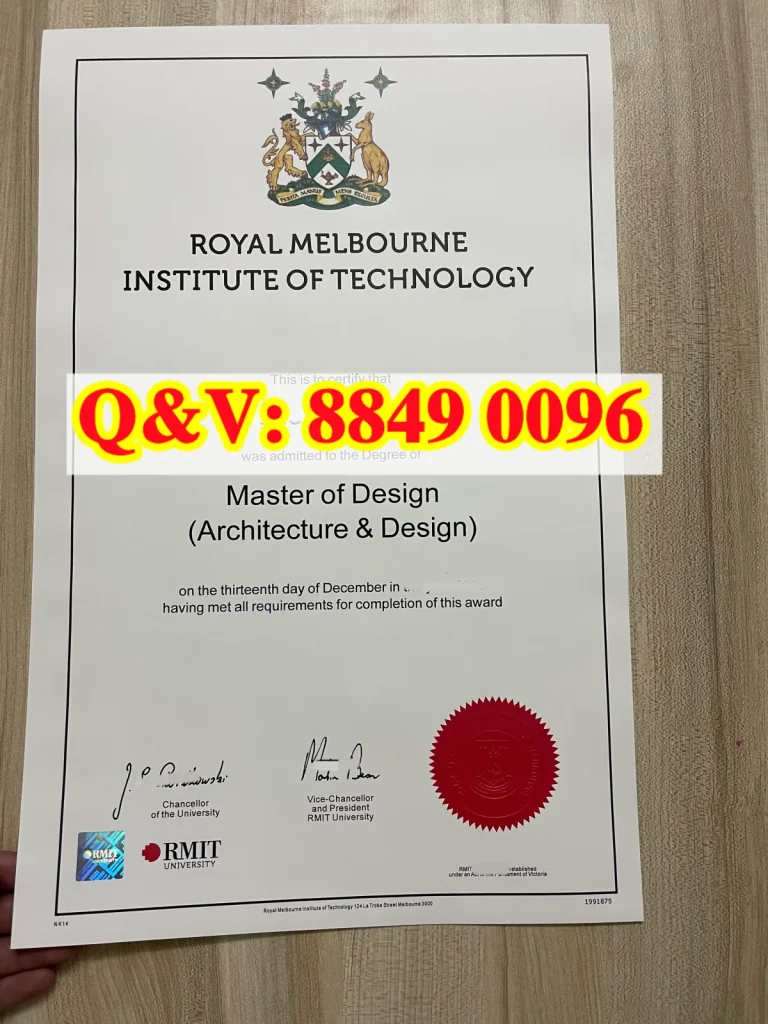 墨尔本皇家理工大学硕士毕业证，RMIT University diploma，澳洲RMIT大学毕业证
