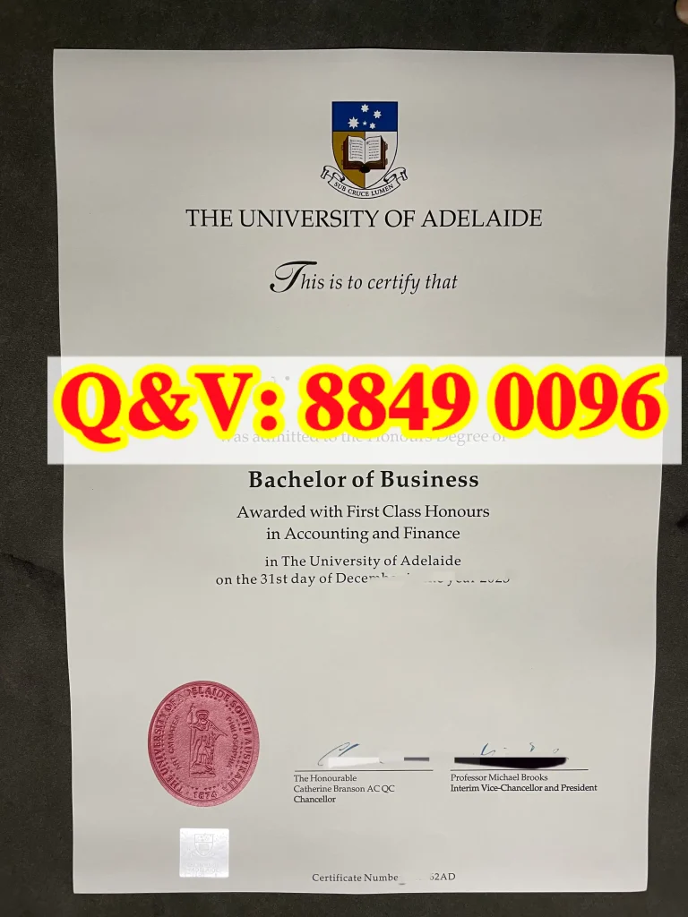 实拍阿德莱德大学毕业证防伪，阿德莱德大学学位证书，University of Adelaide diploma，阿德莱德大学文凭模版
