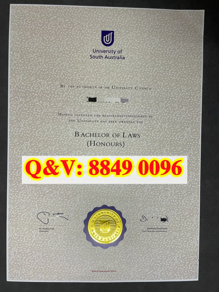 澳大利亚南澳大学学位证，University of South Australia diploma