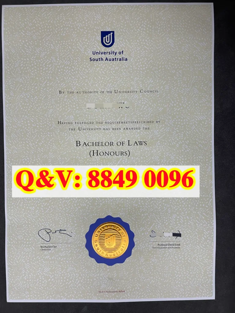 澳大利亚南澳大学本科毕业证，University of South Australia diploma