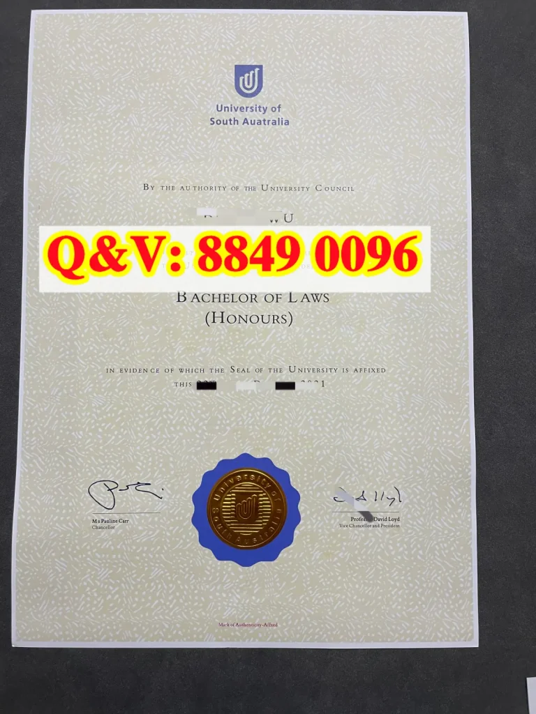 澳大利亚南澳大学毕业证，University of South Australia diploma