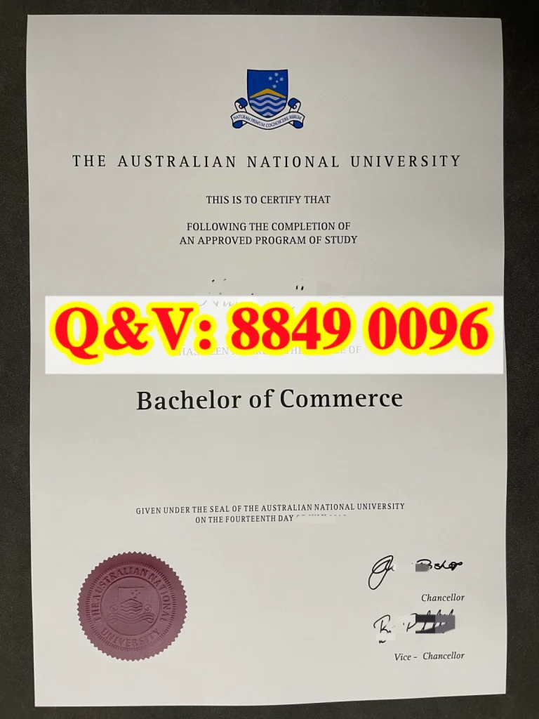 澳洲国立大学毕业证，Australian National University diploma