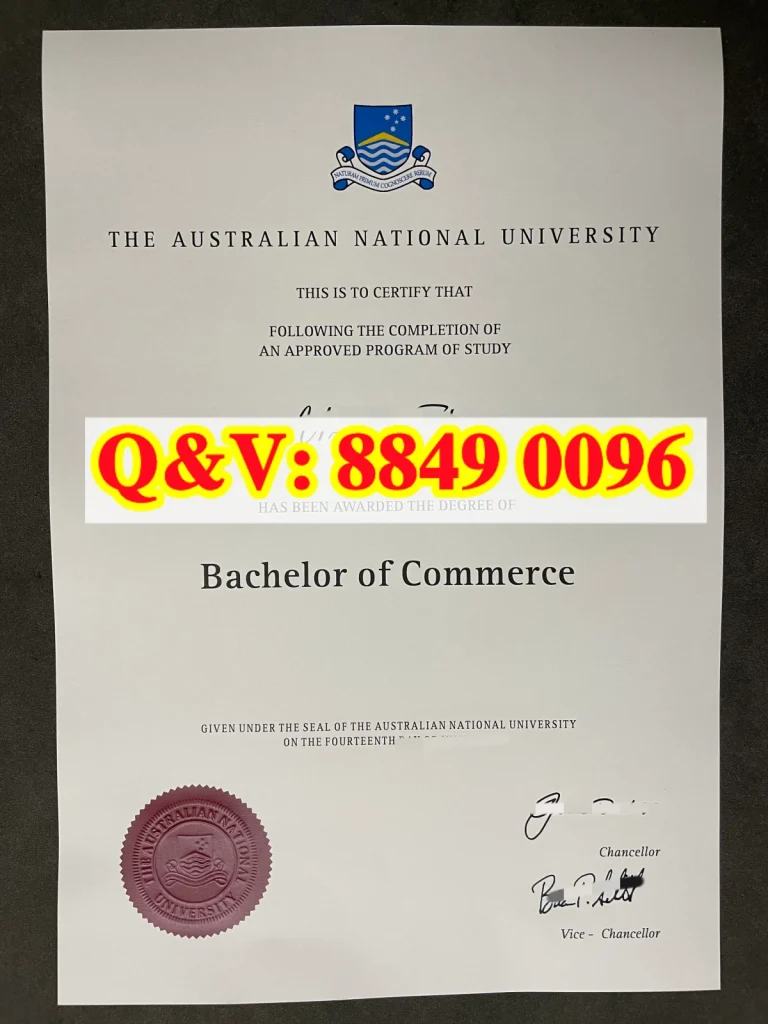 澳洲国立大学毕业证