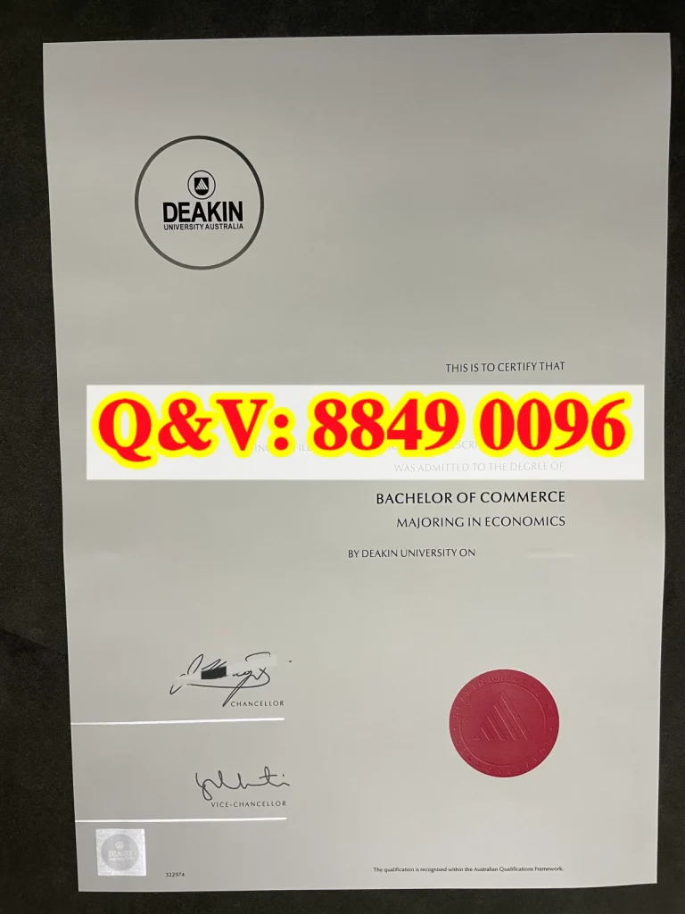 澳大利亚迪肯大学毕业证，Deakin University diploma，迪肯大学本科毕业证