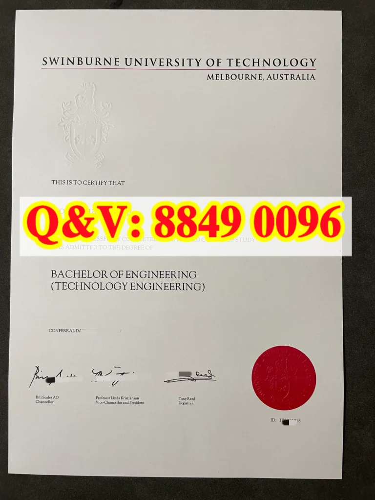 实拍澳洲斯威本科技大学毕业证学位证,Swinburne University of Technology diploma