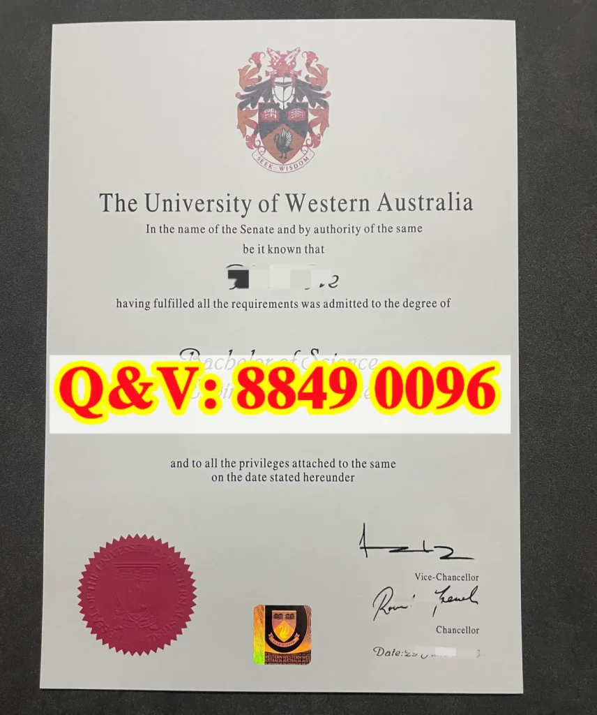 西澳大学文凭毕业证学位证Diploma from The University of Western Australia
