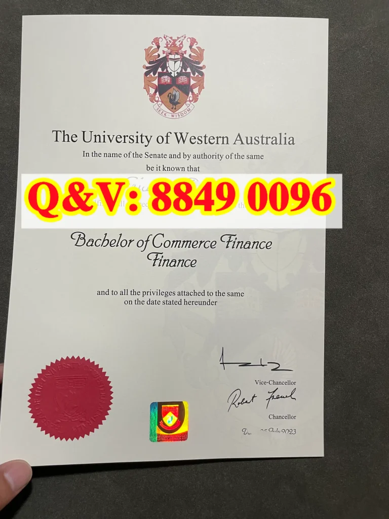 西澳大学商学学士毕业证文凭,University of Western Australia diploma