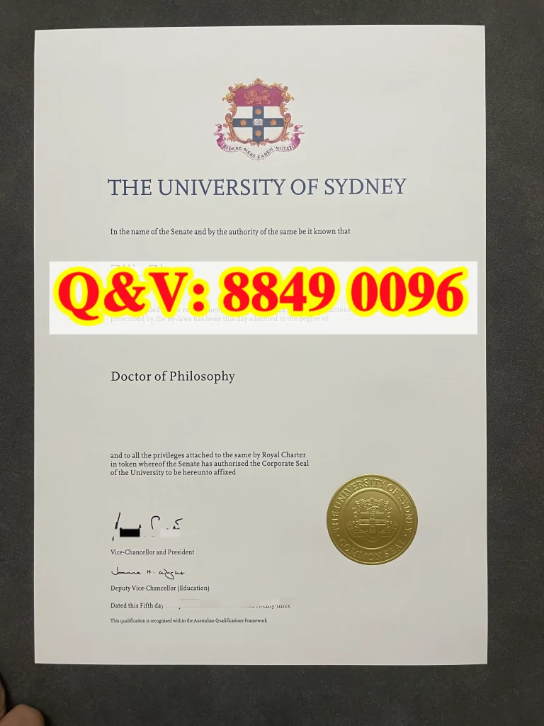 悉尼大学博士毕业证文凭，澳洲USYD毕业证办理，USYD大学文凭购买University of Sydney diploma