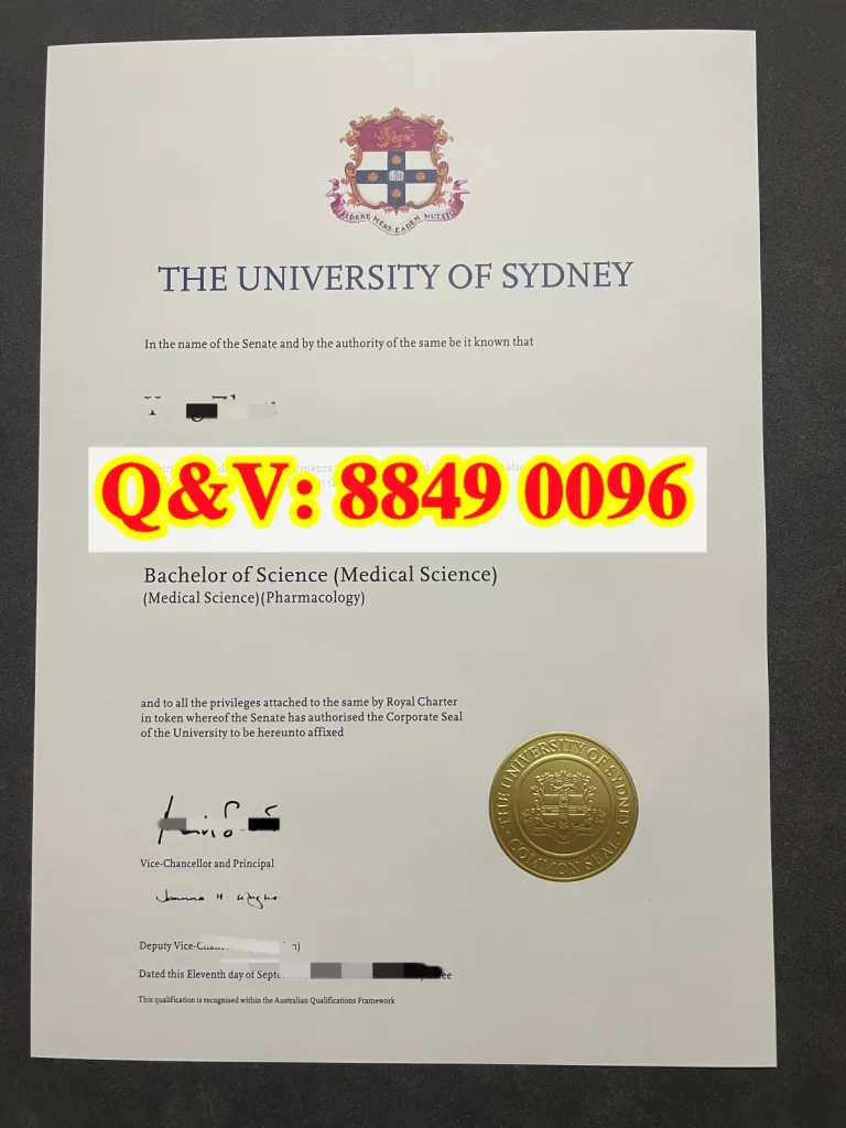 悉尼大学本科理学学士毕业证文凭，澳洲USYD毕业证办理，USYD大学文凭购买University of Sydney diploma