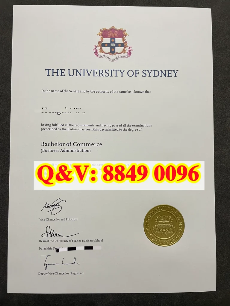 悉尼大学商学学士毕业证文凭，澳洲USYD毕业证办理，USYD大学文凭购买University of Sydney diploma