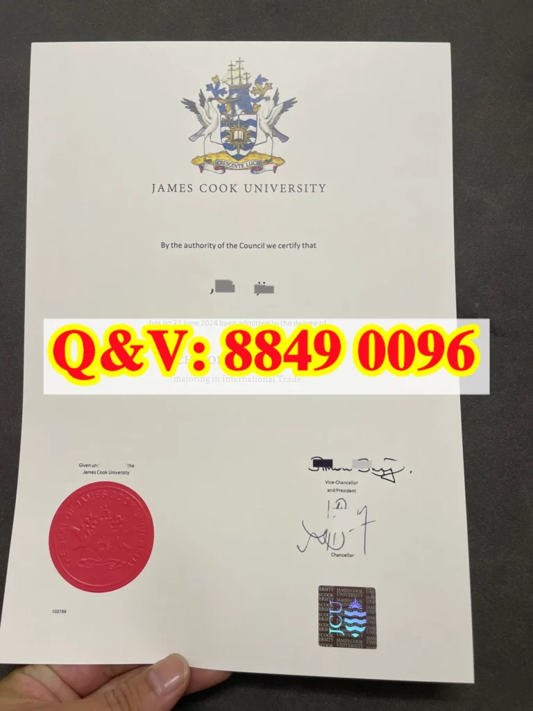 澳洲詹姆斯库克大学毕业证James Cook University diploma｜澳洲JCU大学学位证书