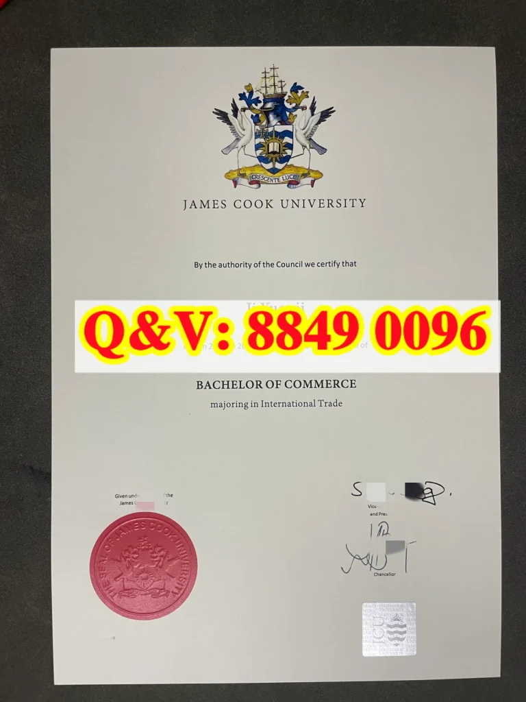 实拍澳洲詹姆斯库克大学毕业证，James Cook University diploma｜澳洲JCU大学学位证书