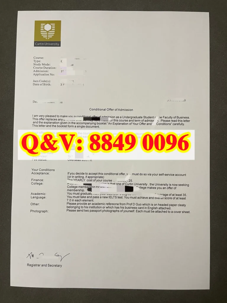 澳洲科廷大学录取通知书Curtin University Letter of Offer详解，入学条件难度及申请材料准备指南（images 1）