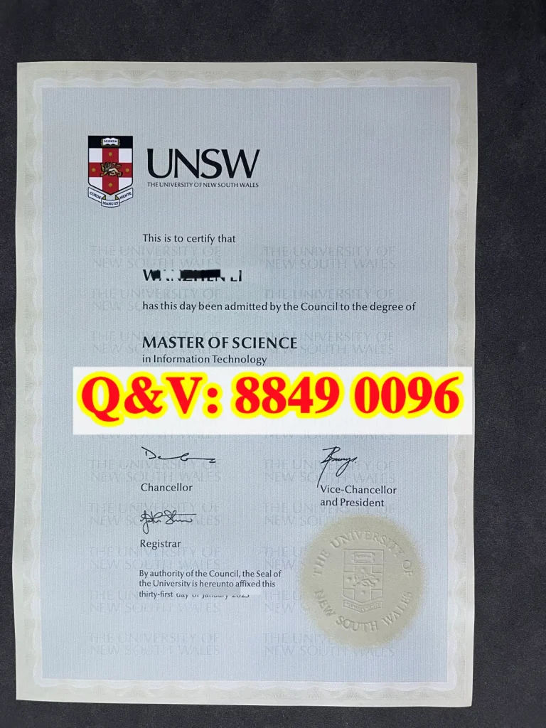 实拍澳洲新南威尔士大学毕业证硕士学位证书,University of New South Wales master degree,澳洲新南威尔士大学文凭样本