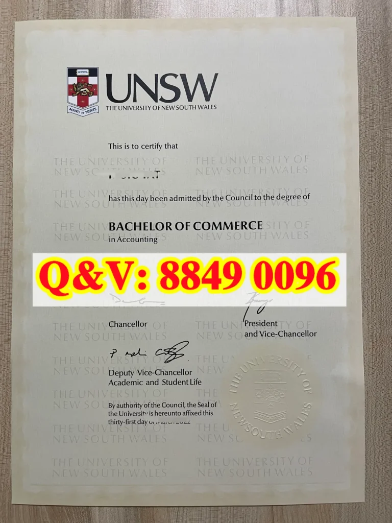 澳洲新南威尔士大学毕业证实拍,University of New South Wales degree,澳洲新南威尔士大学本科文凭样本,澳洲新南威尔士大学商学学士学位证书样本