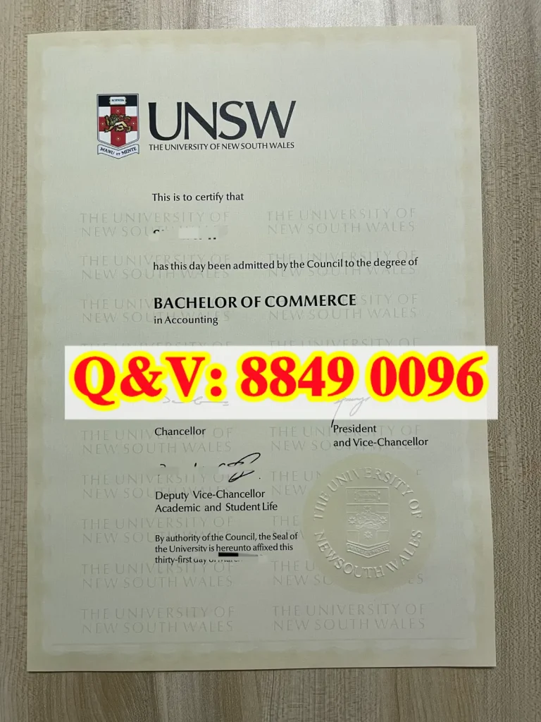 澳洲新南威尔士大学商学士毕业证,University of New South Wales degree,澳洲新南威尔士大学本科文凭样本,澳洲新南威尔士大学商学学士学位证书