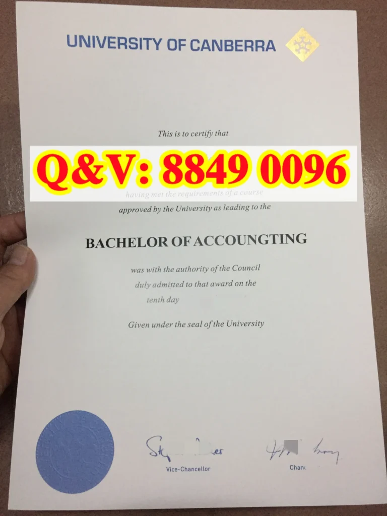 实拍澳洲堪培拉大学毕业证University of Canberra diploma，堪培拉大学文凭样本，堪培拉大学学位证书案例