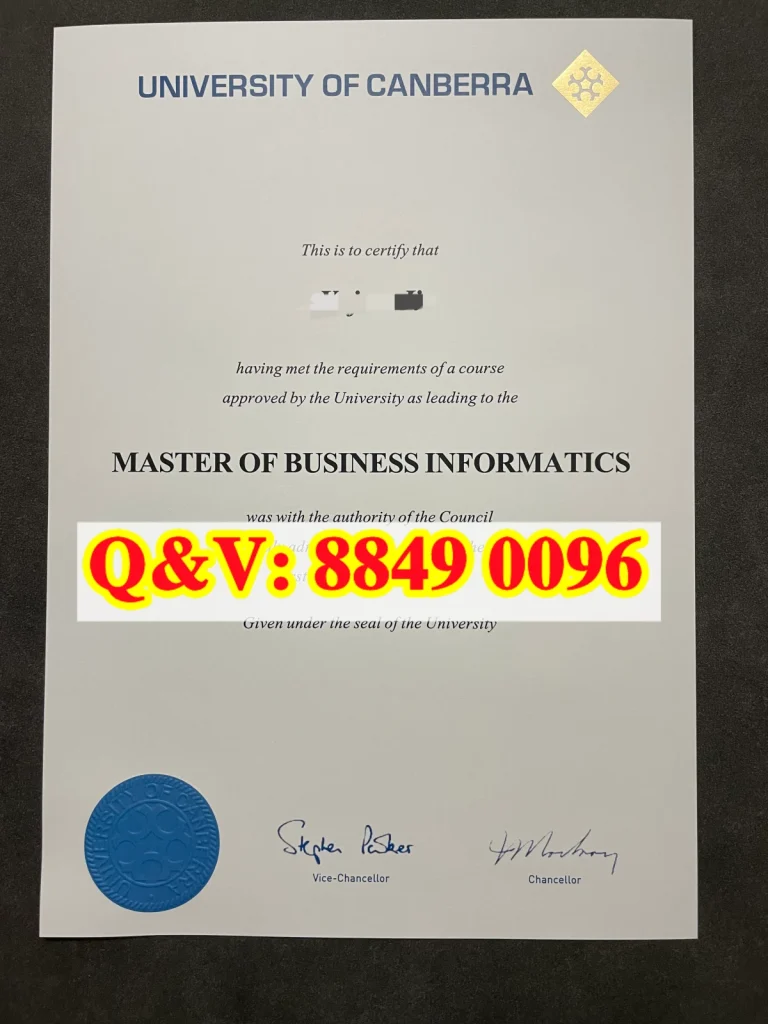 堪培拉大学硕士毕业证University of Canberra diploma，堪培拉大学文凭样本，堪培拉大学硕士学位证书案例