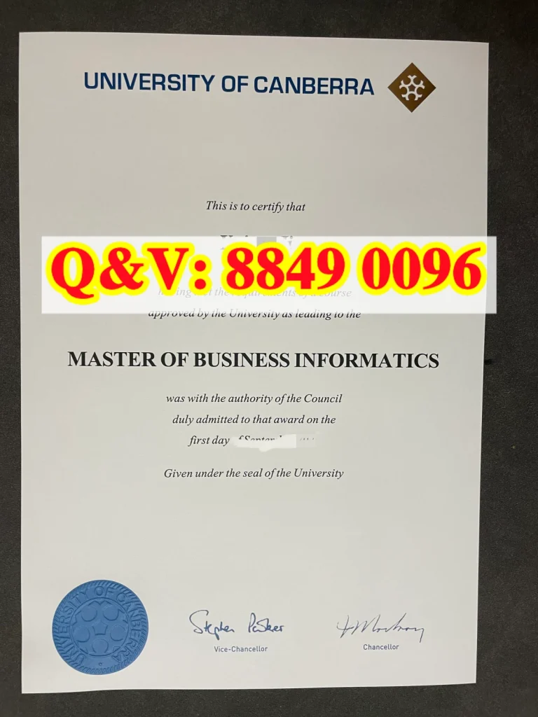 堪培拉大学毕业证硕士文凭，University of Canberra diploma，堪培拉大学文凭样本，堪培拉大学学位证书案例