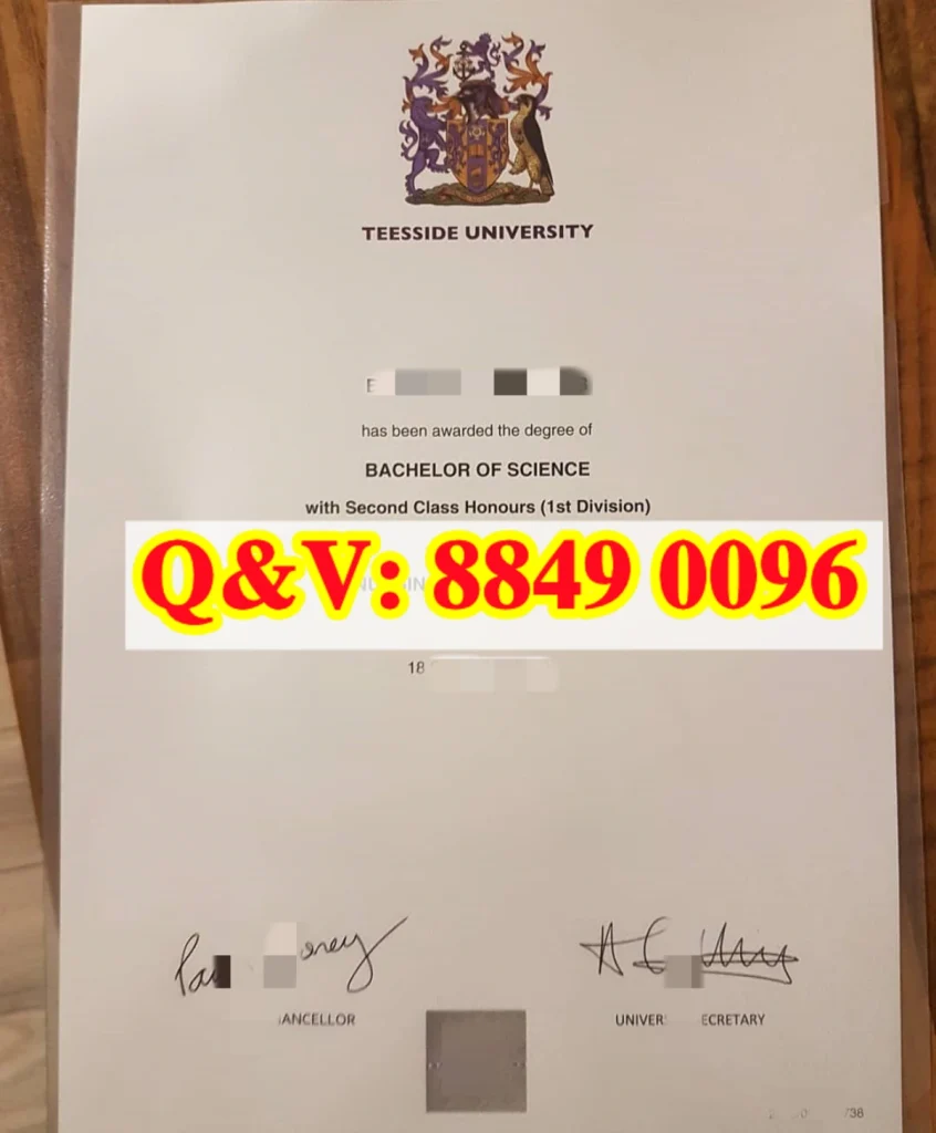 Teesside University degree certificate,英国提赛德大学学位证书,英国提赛德大学毕业证文凭