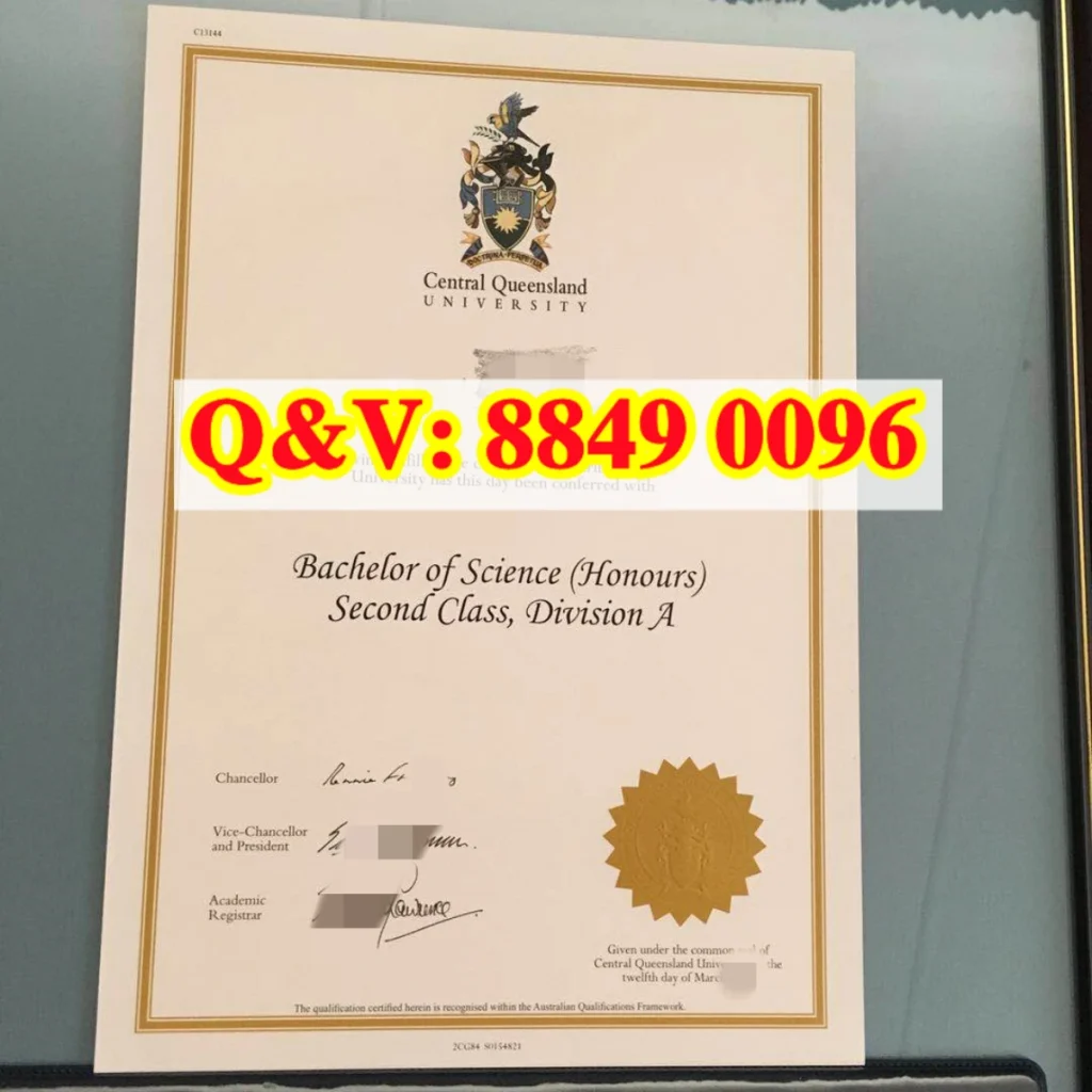 澳大利亚中央昆士兰大学本科文凭毕业证学位证Diploma from Central Queensland University
