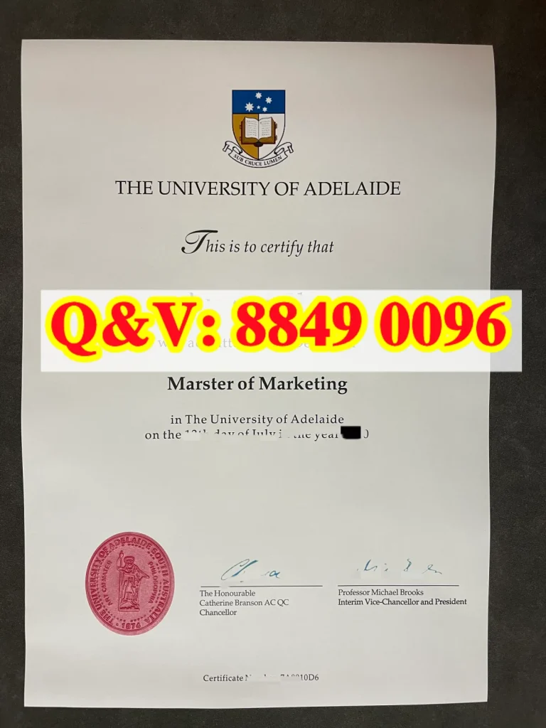 实拍澳洲阿德莱德大学硕士学位证毕业证,Adelaide University master degree