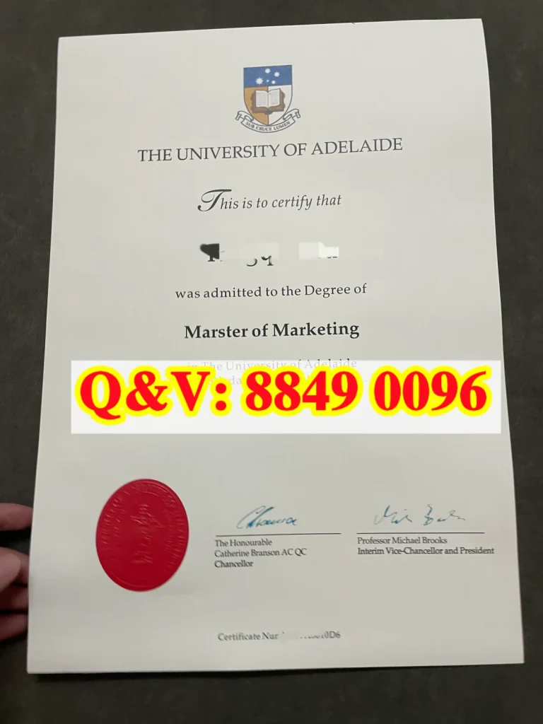 澳洲阿德莱德大学硕士文凭毕业证,Adelaide University master degree