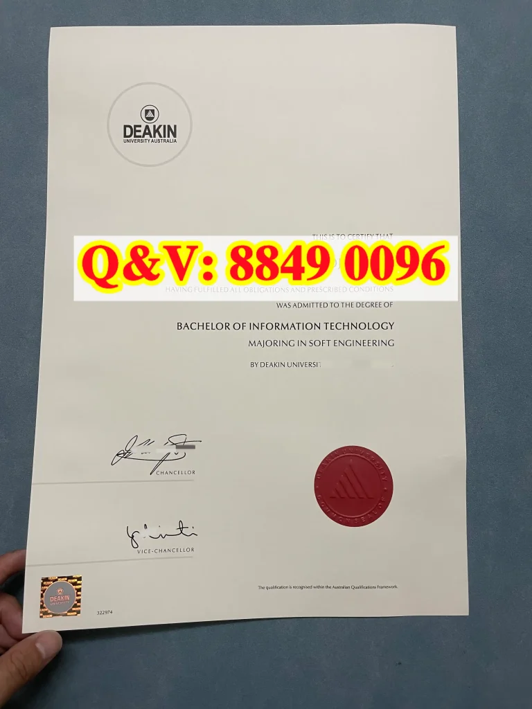 迪肯大学信息技术学士软件工程学位证书,迪肯大学信息技术学士软件工程毕业证,Deakin University Bachelor of Information Technology Software Engineering Degree Certificate