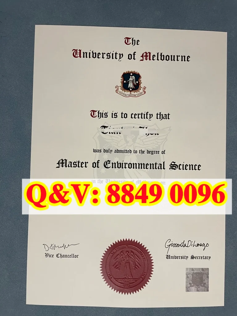 墨尔本大学环境科学硕士毕业证