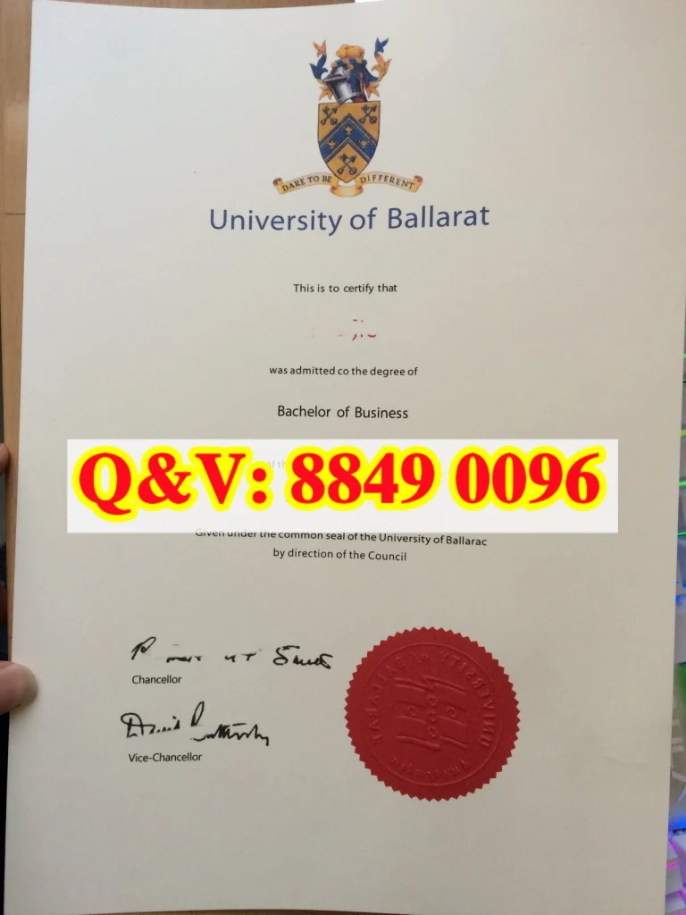 澳大利亚巴拉瑞特大学商学学士毕业证