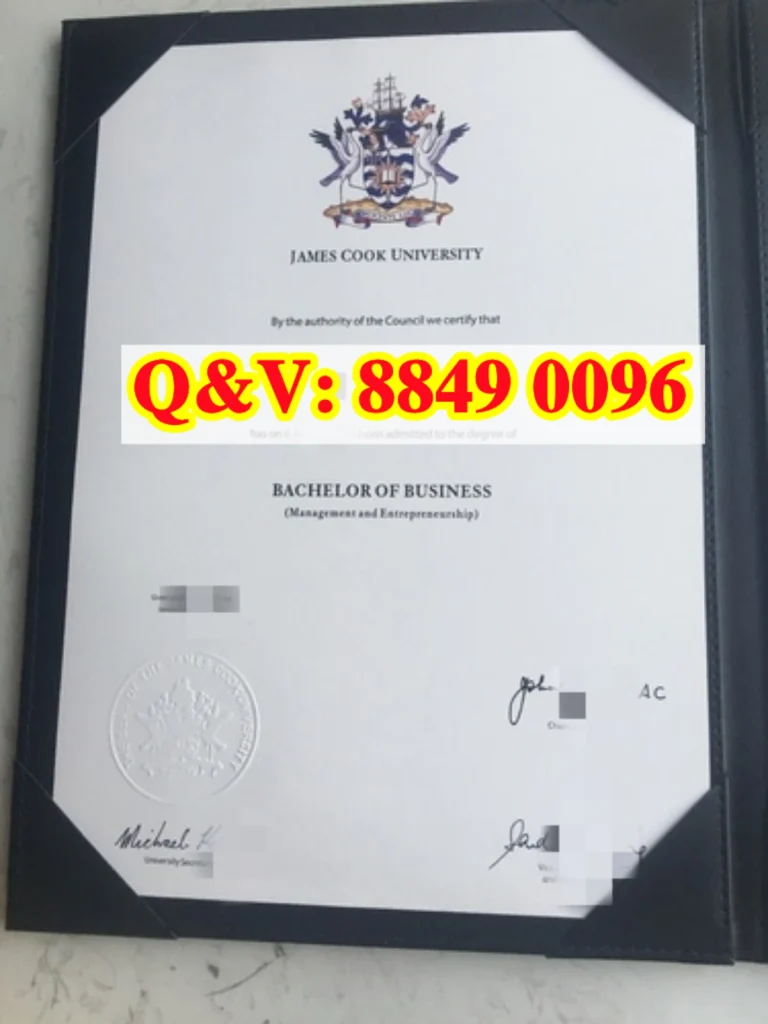 詹姆斯库克大学本科毕业证
