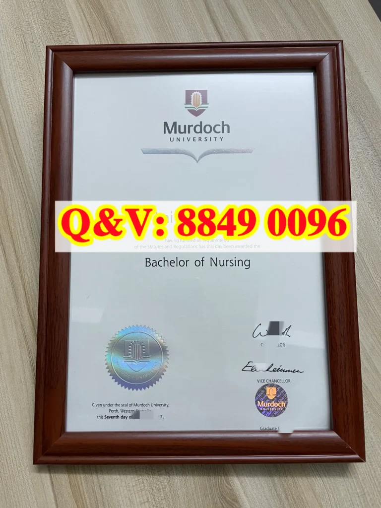 澳大利亚莫道克大学护理学学士毕业证，Murdoch University Bachelor of Nursing Bachelor Degree Certificate