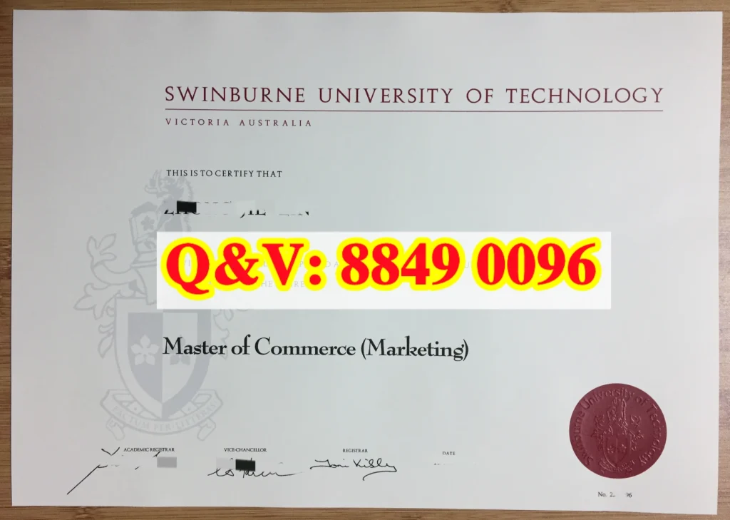 实拍斯威本科技大学毕业证硕士学位证书，swinburne‑university‑certificate