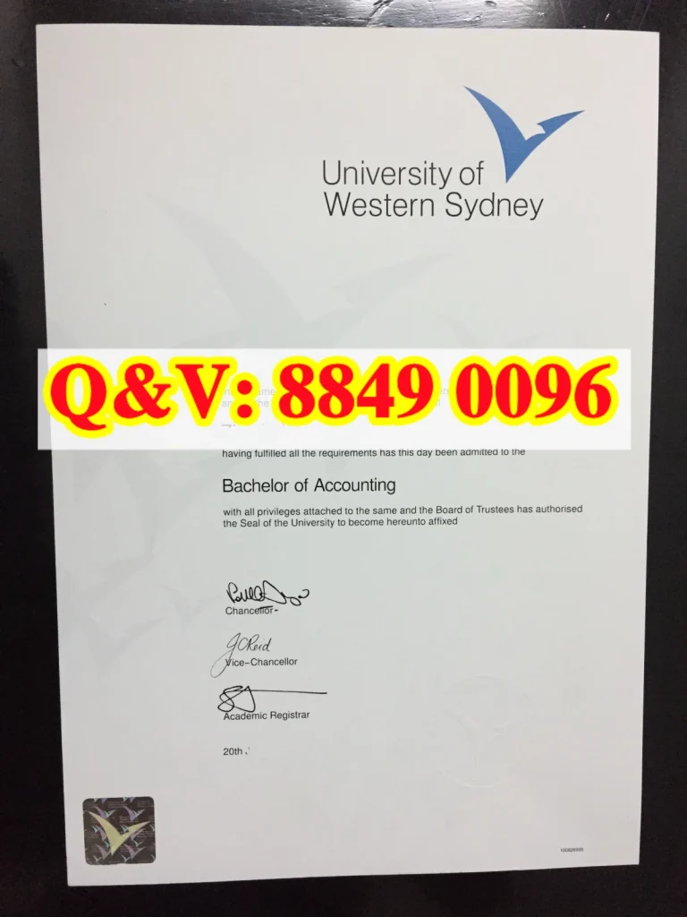 西悉尼大学毕业证,university‑of‑western‑sydney‑certificate, 会计学本科毕业证,澳洲西悉尼商科文凭