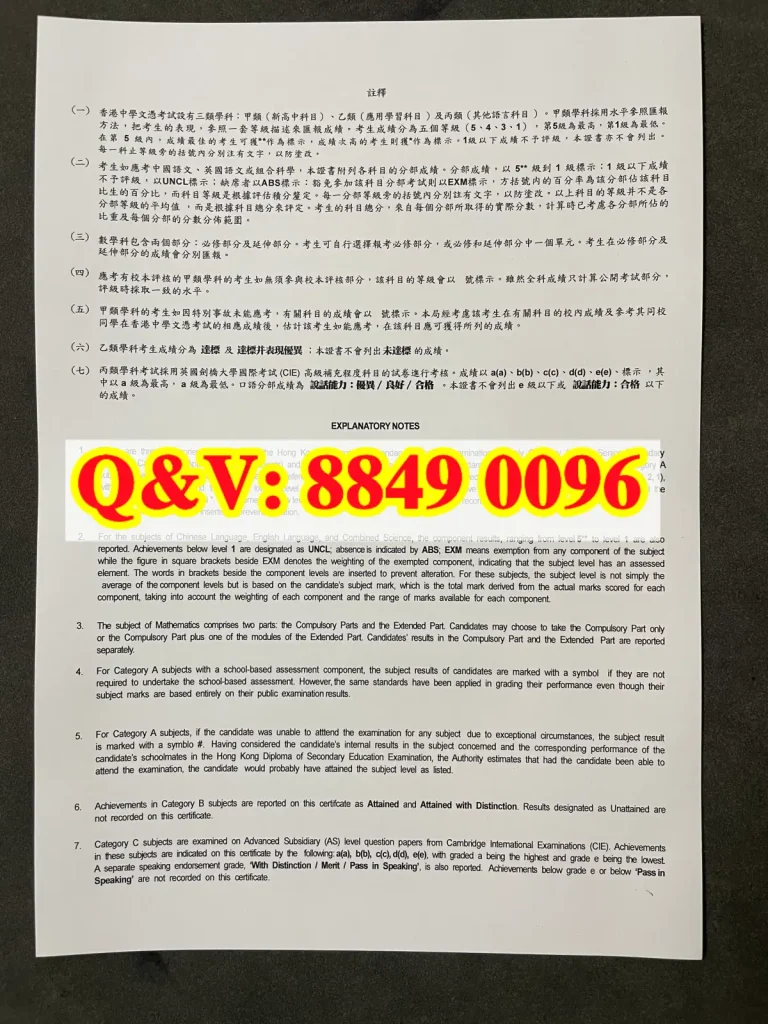 2022年香港中学文凭考试DSE成绩单完整解析|Hong Kong Diploma of Secondary Education Examination Result Statement(images 2)
