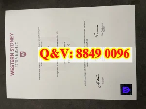 西悉尼大学毕业证文凭学位证书Diploma from Wester...