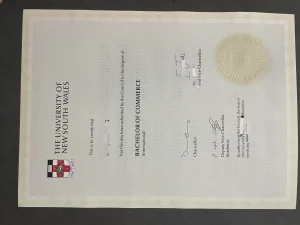 澳洲新南威尔士大学毕业证本科文凭 商学学士学位证...