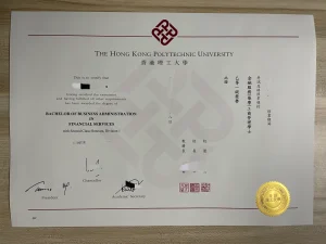 香港理工大學毕业证金融服務（榮譽）工商管理學士...