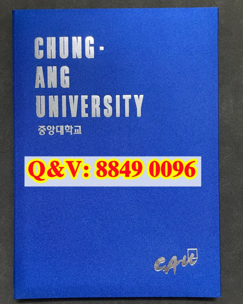 韩国中央大学毕业证学位证外壳，Chung-Ang University diploma cover