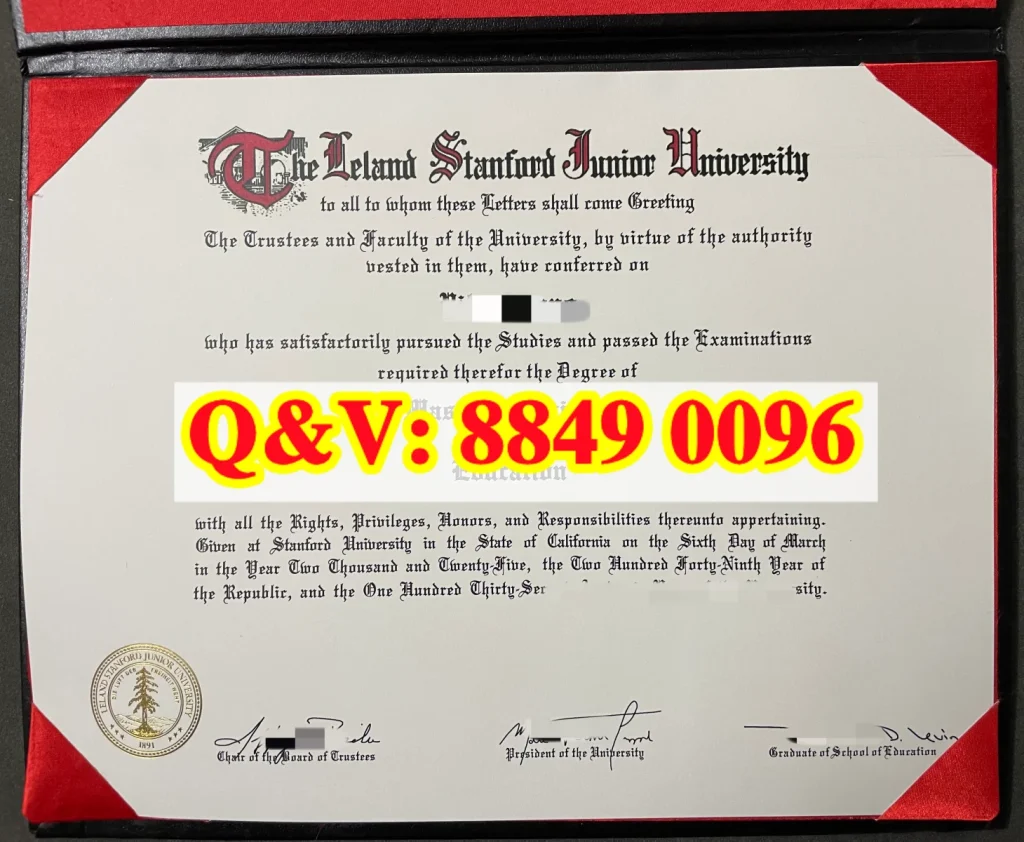 美国斯坦福大学毕业证stanford university diploma